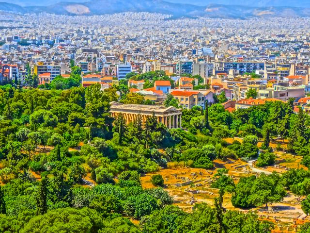 Athens Greece: Thission or temple of Haephestus