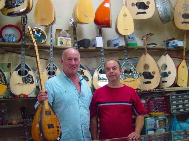 bouzouki, baglama, guitar shop