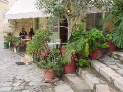 Klepsydra Cafe in the Plaka