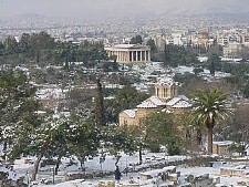 Athens In Winter