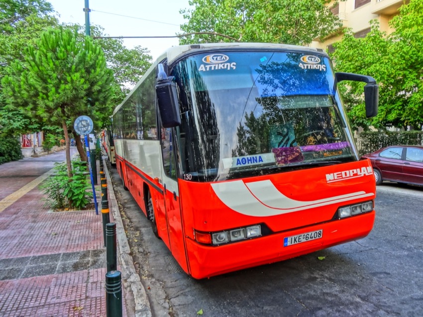 KTEL Attika Orange Bus