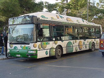 Non-polluting eco bus is part of the new fleet