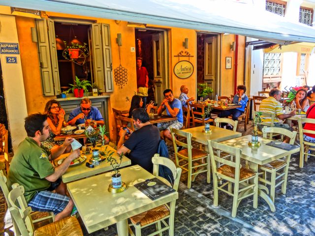 Cafe in Monastiraki, Athens